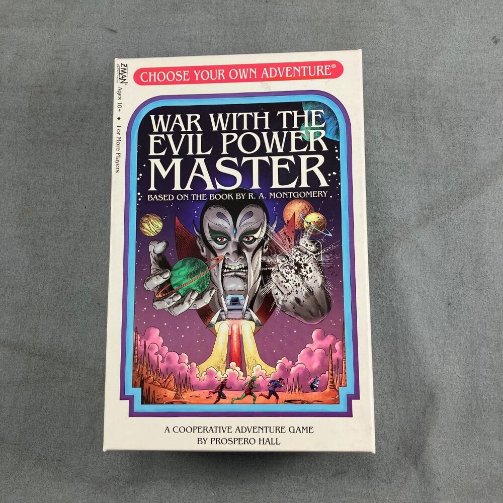 Cooperative Game Z-Man Choose Your Own Adventure War with the Evil Power Master